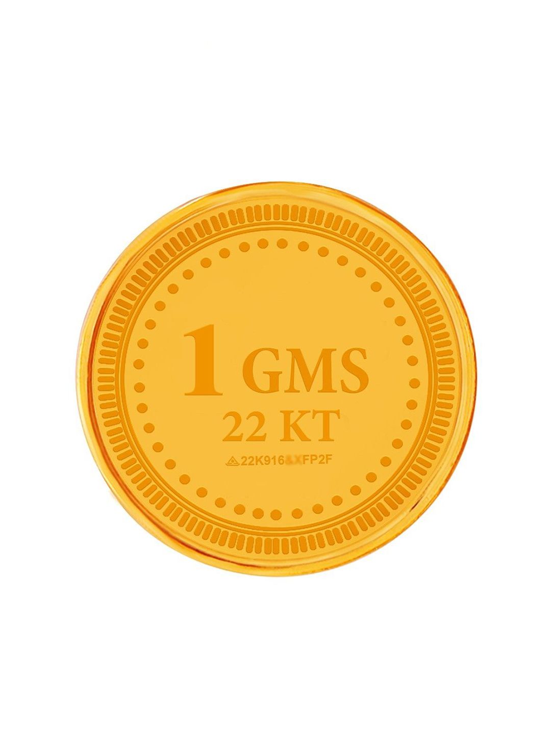 Muthoot Pappachan Hallmarked 22KT Rose Gold Coin 1 Gm