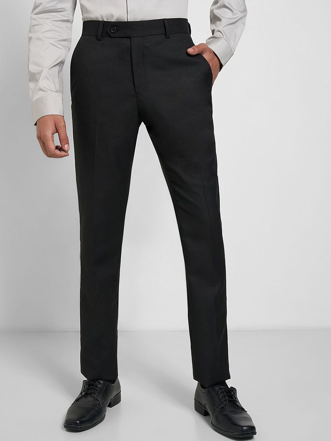 Peregrine by Pantaloons Men Slim Fit Formal Trousers