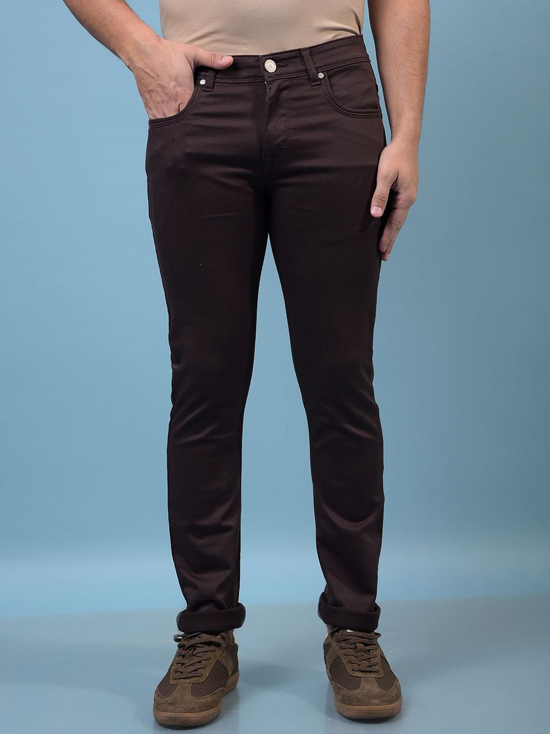 Crimsoune Club Men Slim Fit Mid-Rise Stretchable Jeans