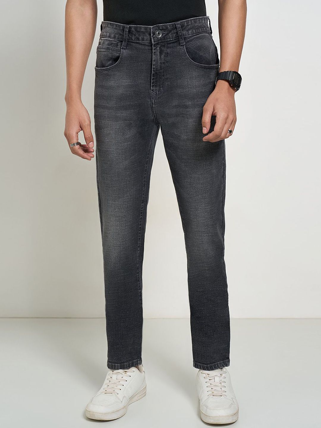 SF JEANS by Pantaloons Men Slim Fit Mid-Rise Clean Look Light Fade Non Stretchable Jeans
