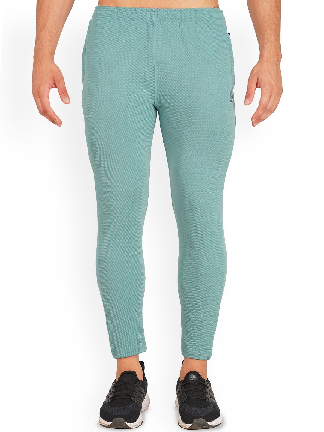 GOTO Men Brand Logo Printed Dri-FIT Sports Tights