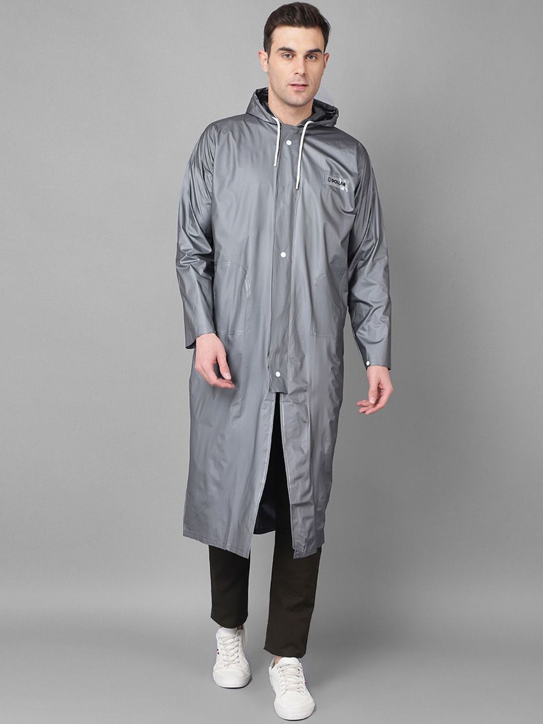 Dollar Rainguard Full Sleeve Long Raincoat With Adjustable Hood & Pocket
