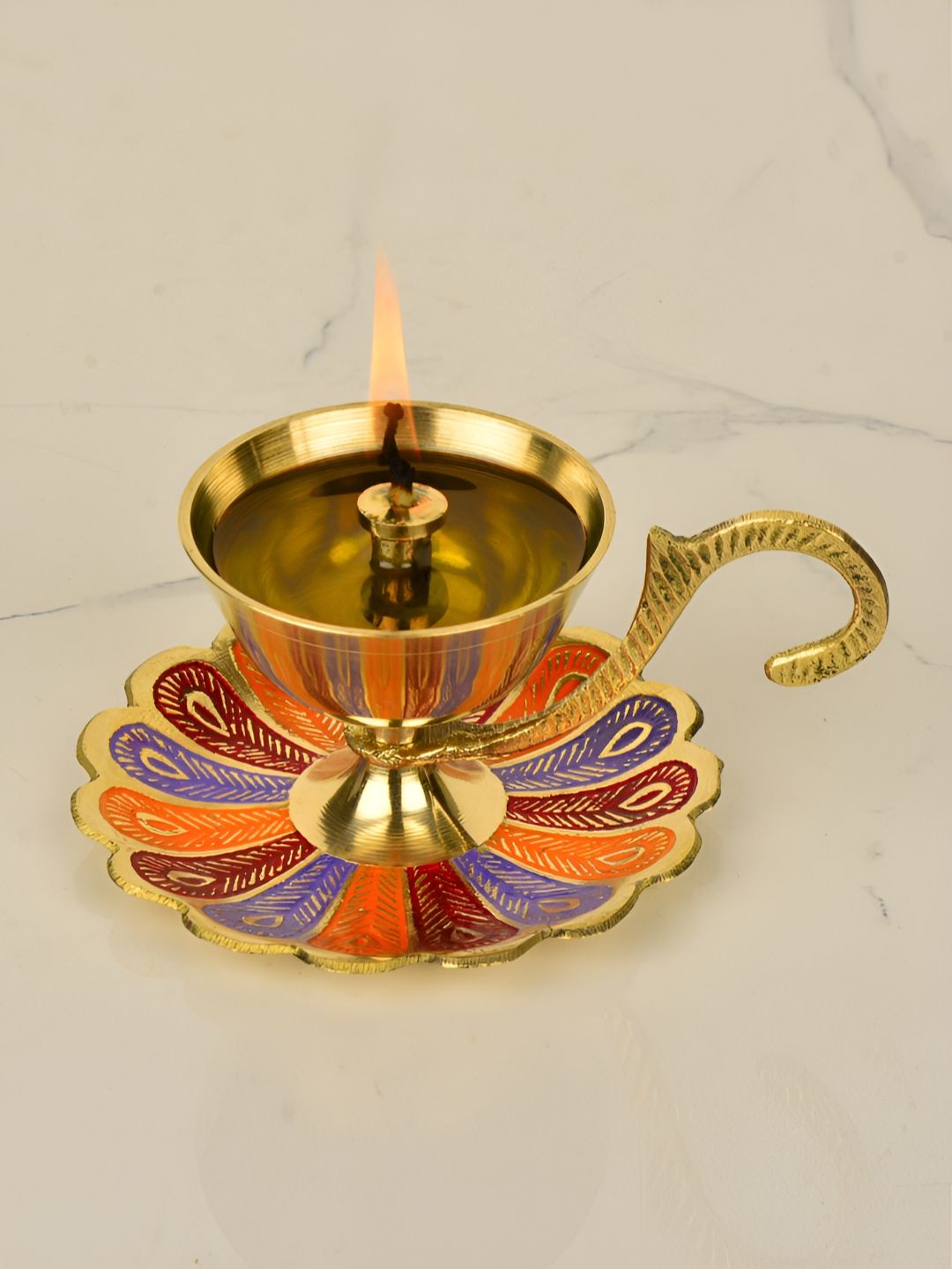 StyleMyWay Brass Easy to Clean Diwali Diyas