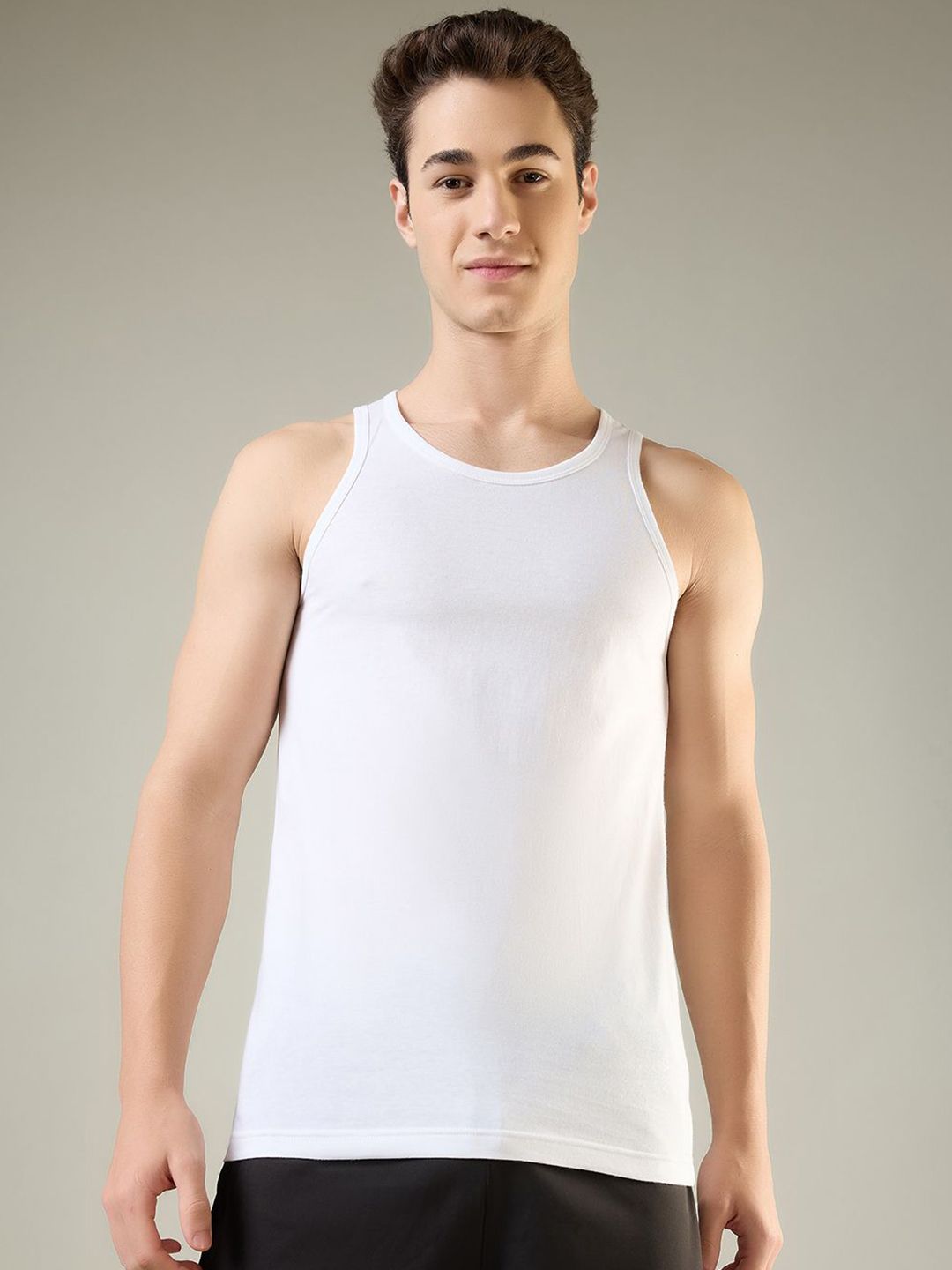 Park Avenue Pack Of 2 Combed Cotton Basic Vests PZVX00115-W087F080