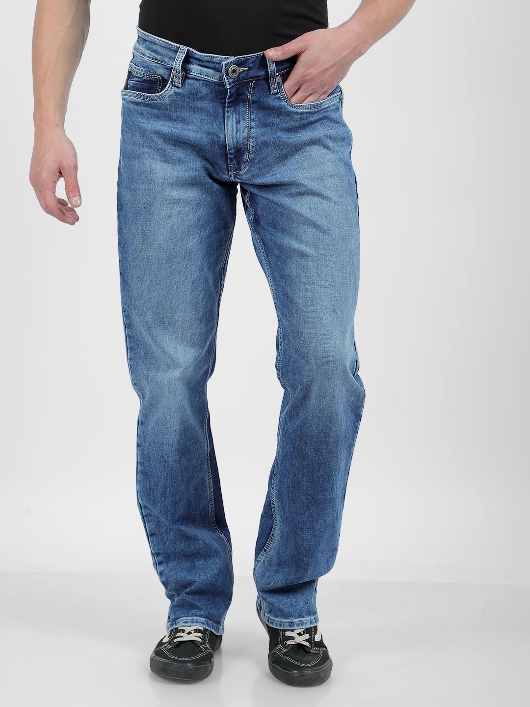 Numero Uno Men Light Fade Stretchable Jeans