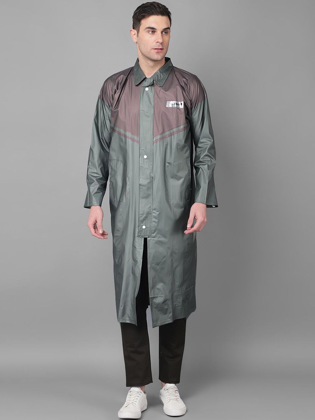 Dollar Colour-Blocked Hooded Rain Jacket