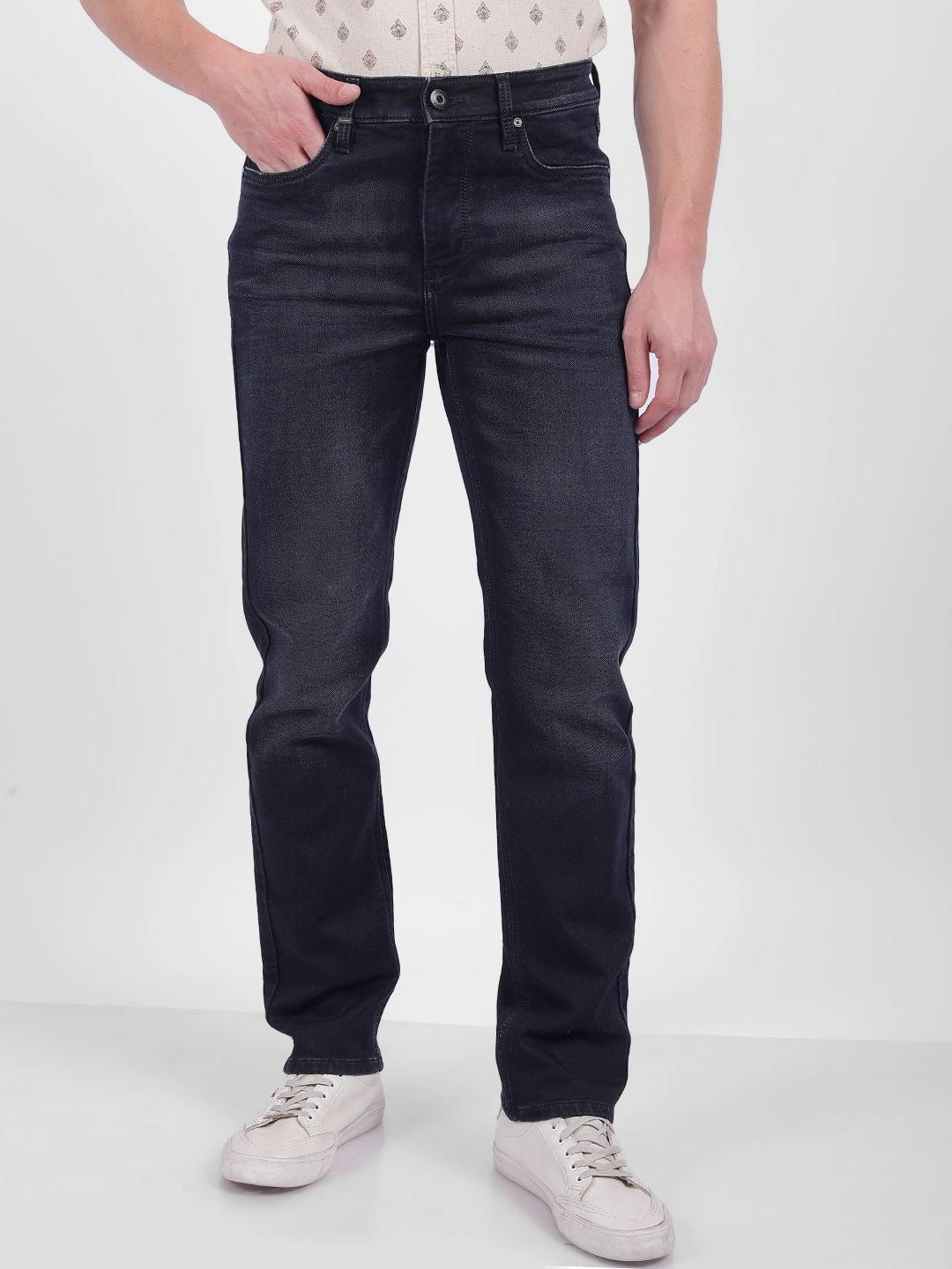 Numero Uno Men Slim Fit Light Fade Stretchable Jeans