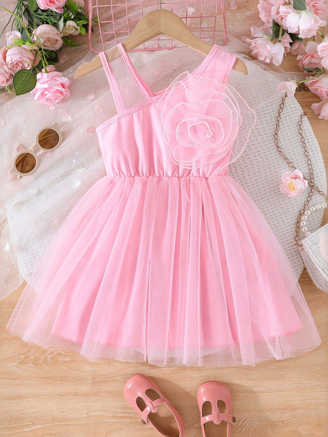 INCLUD One Shoulder Fit & Flare Dress