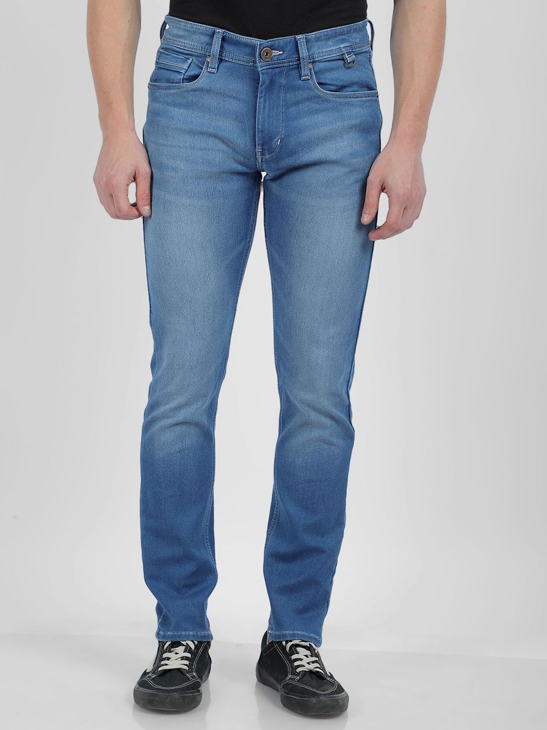 Numero Uno Men Skinny Fit Light Fade Stretchable Jeans