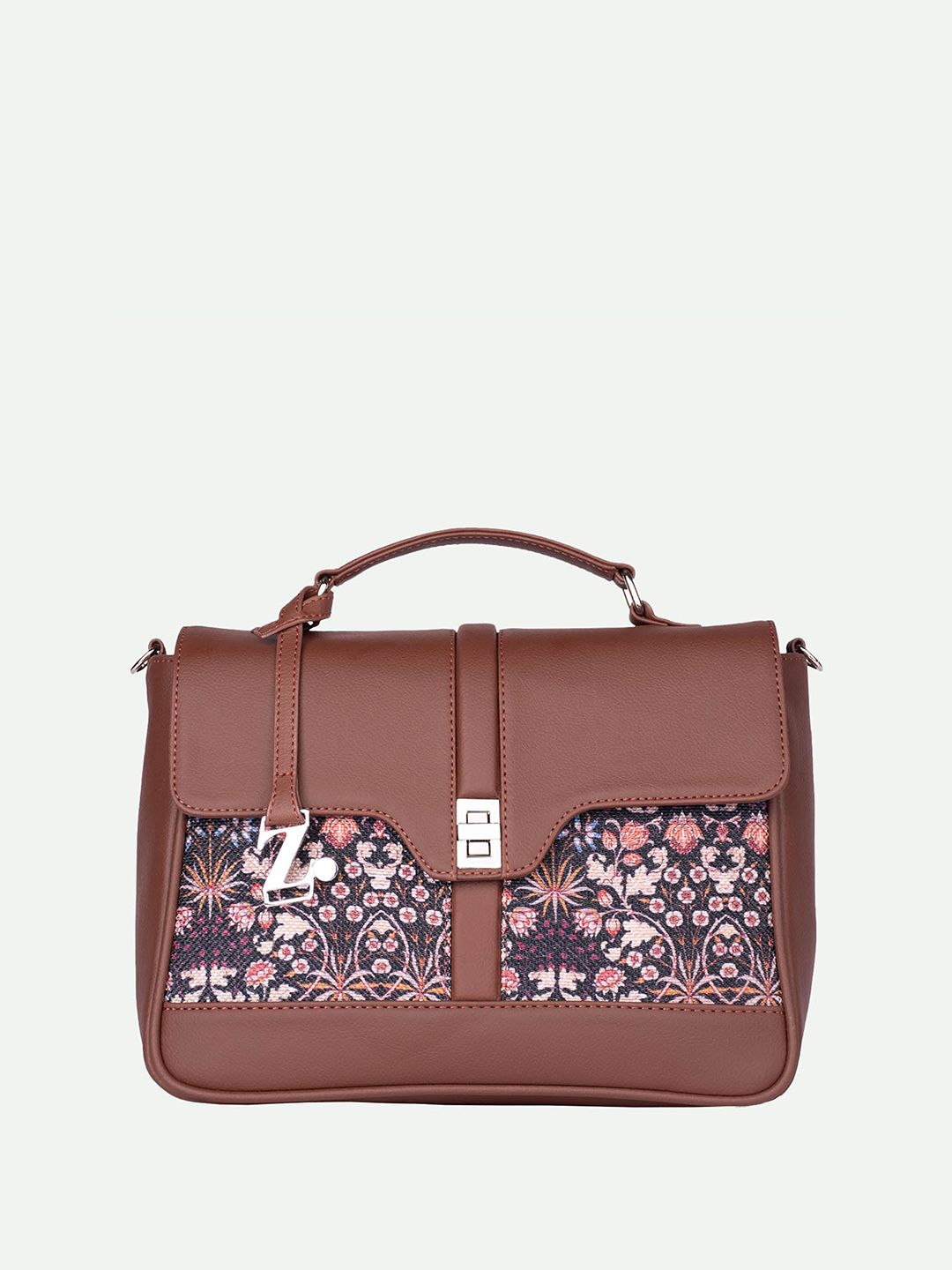 Kriti Sanon Zouk Bag ZOUK Floral Printed Structured Satchel