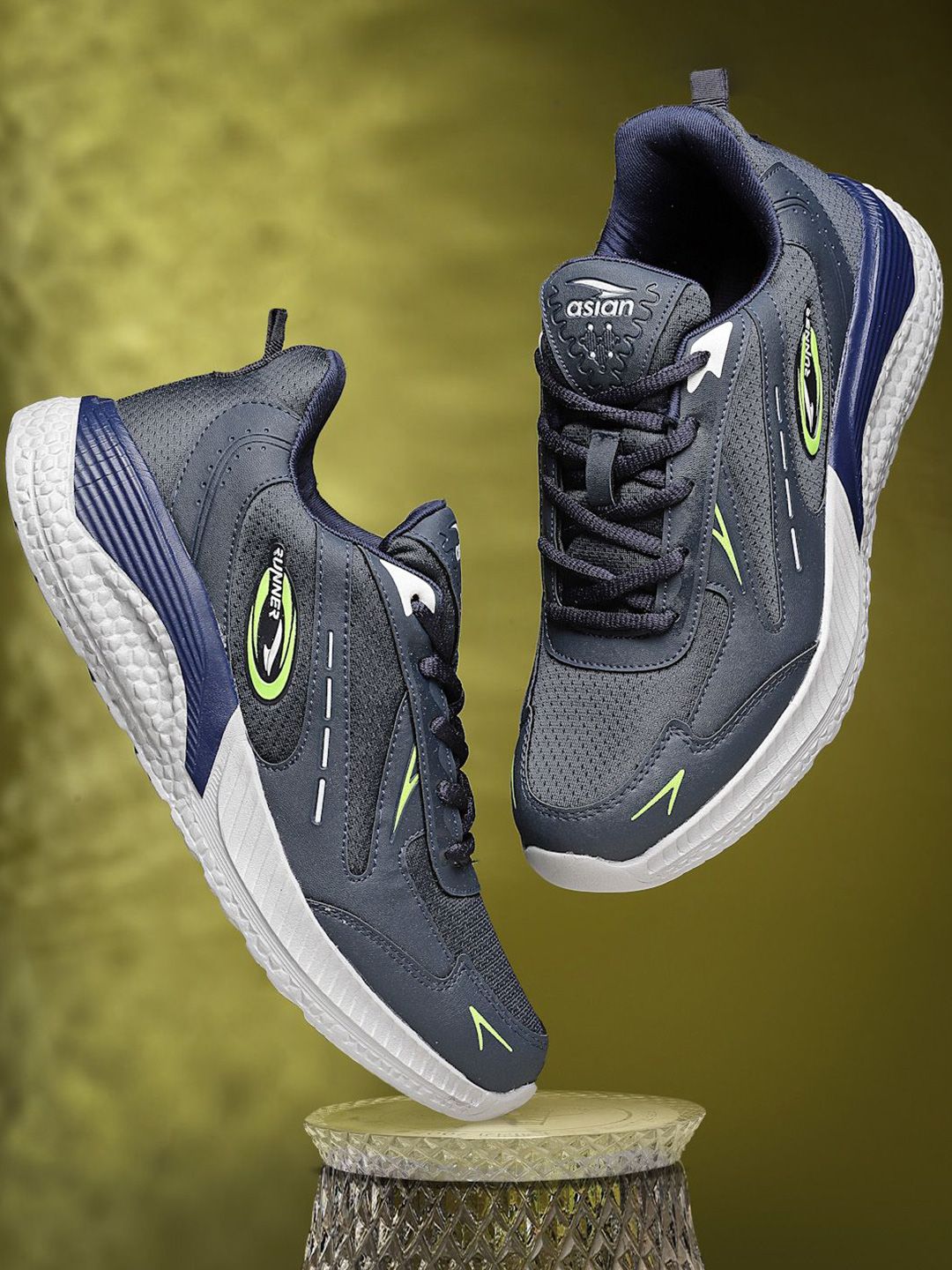 ASIAN Men Mesh Running Non-Marking Shoes