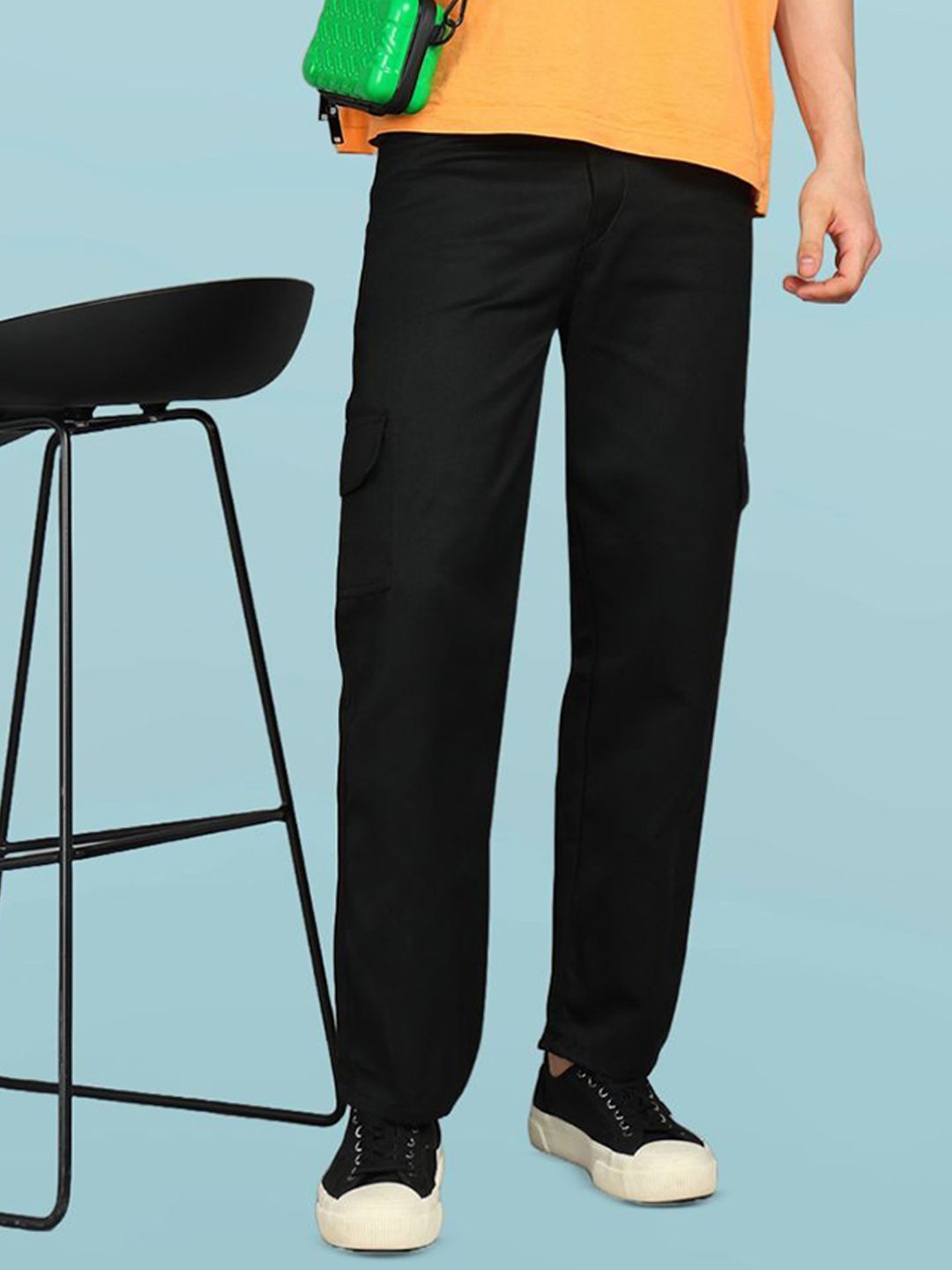 SZN Men Classic Regular Fit Mid-Rise Low Distress Jeans