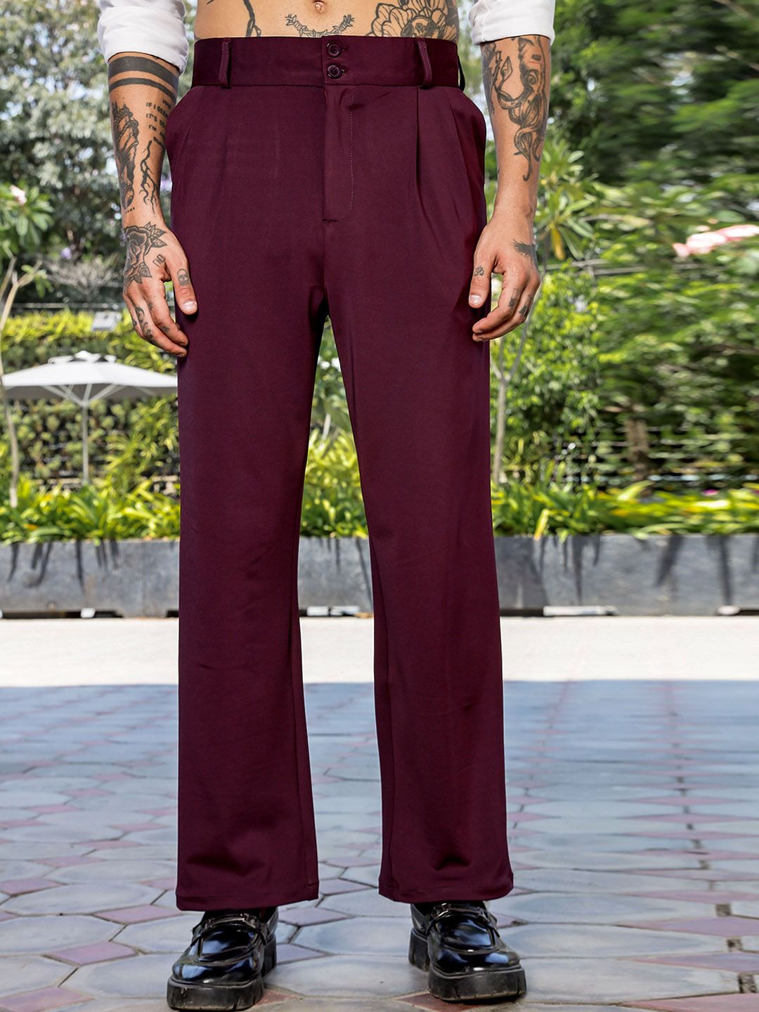 House of Koala Unisex Baggy Pleated Korean Trousers