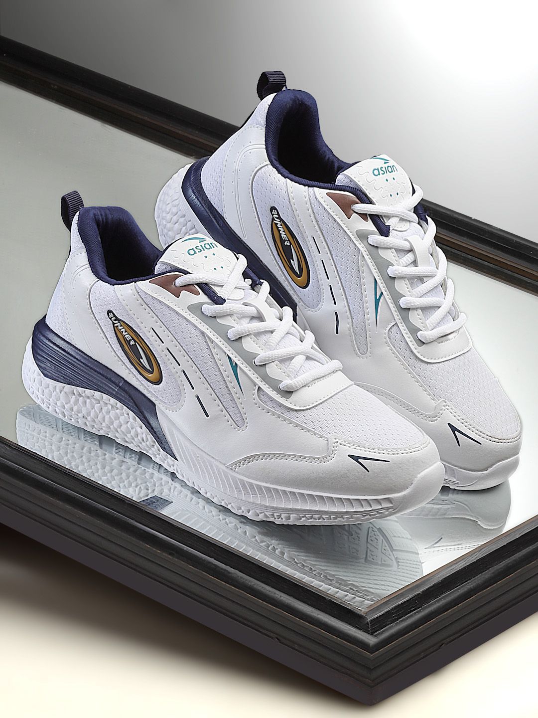ASIAN Men Mesh Running Non-Marking Shoes