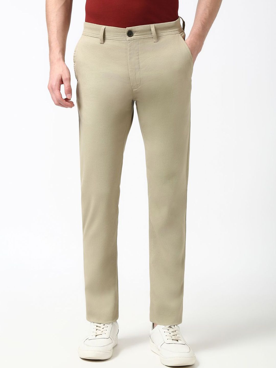 Peter England Casuals Men Slim Fit Trousers
