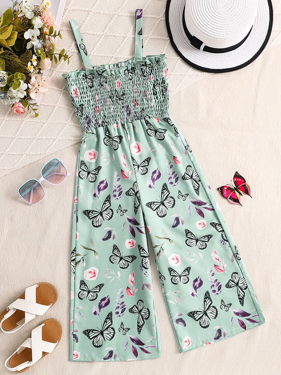 INCLUD Girls Printed Basic Jumpsuit