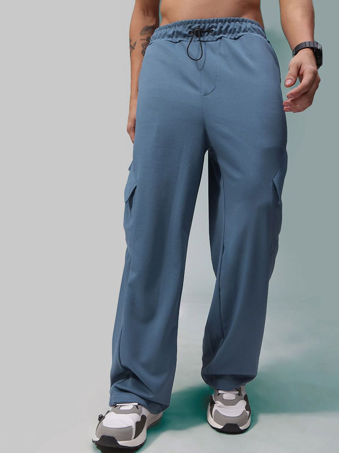 MADSTO Men Loose Baggy Fit Cargo Pants