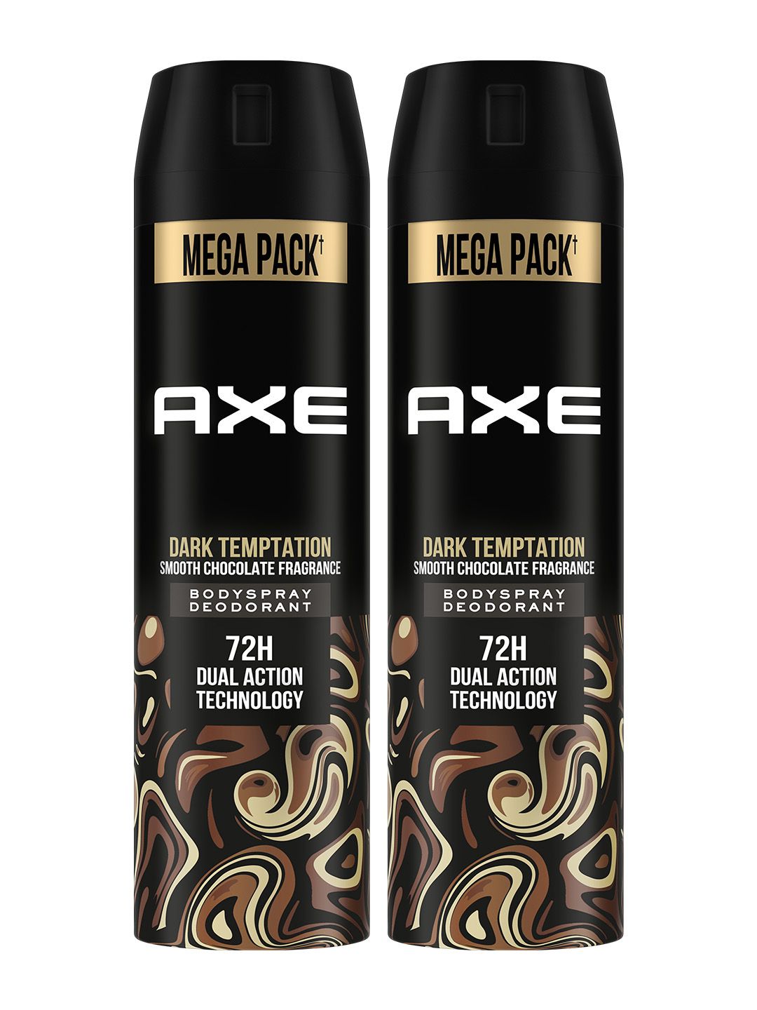 AXE Men Set of 2 Dark Temptation Long Lasting Deodorant Bodyspray - 215 ml each