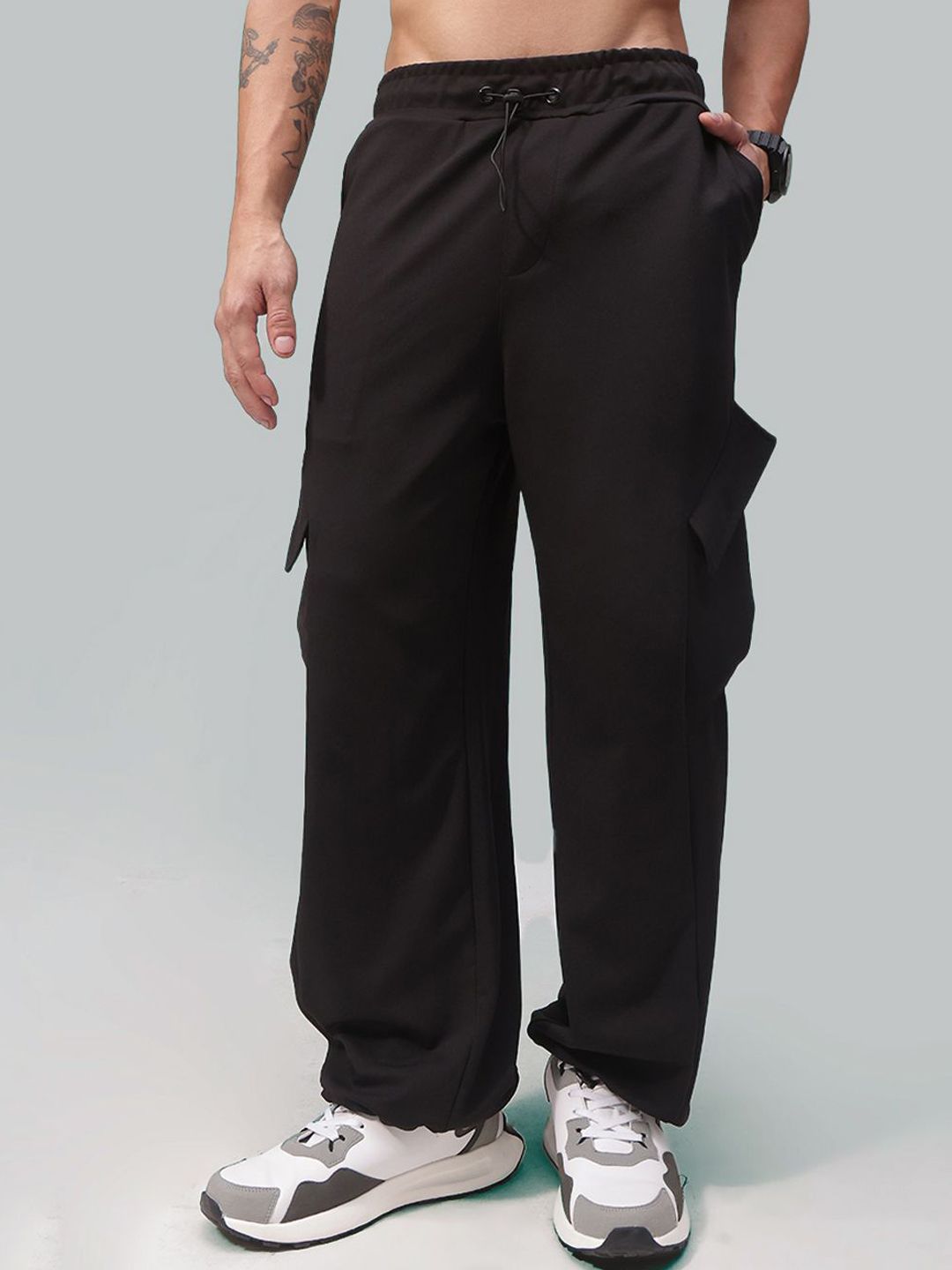 MADSTO Men Loose Baggy Fit Cargo Pants