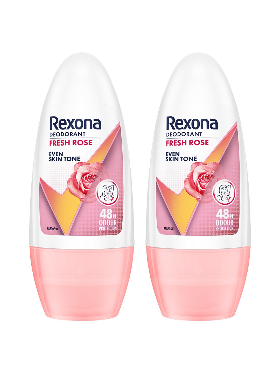 Rexona Set Of 2 Fresh Rose Underarm Roll On For Women - 50ml Each deal from myntra