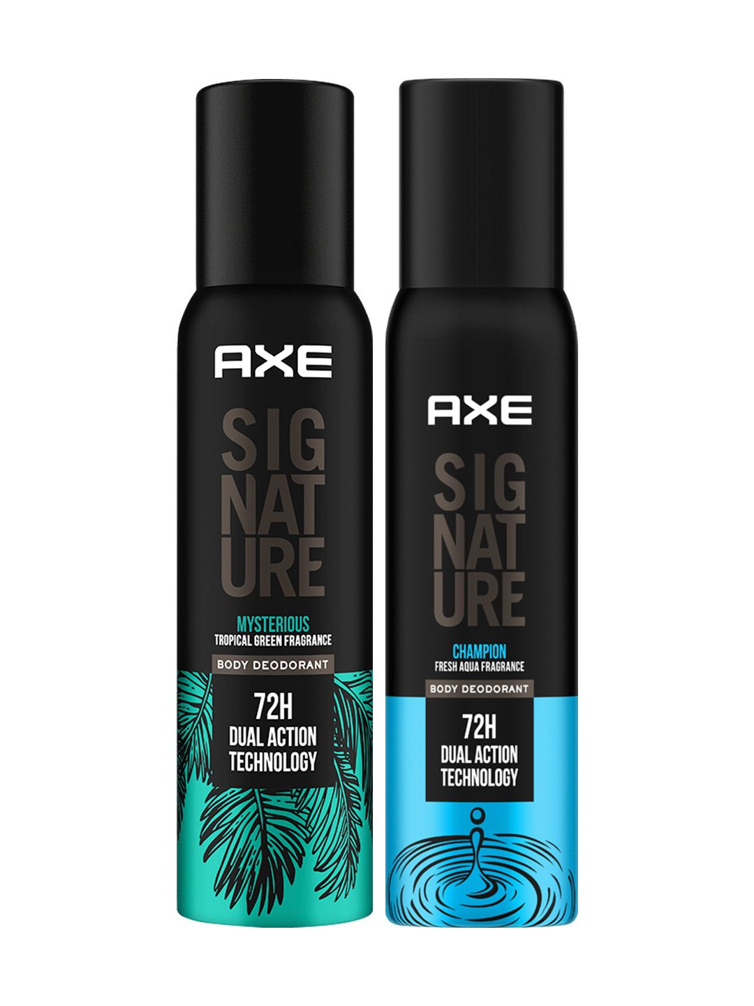 AXE Pack Of 2 Signature Champion & Mysterious Body Spray For Men - 200ml Each