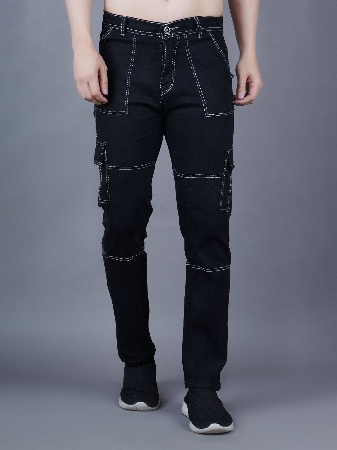 SZN Men Classic Regular Fit Mid-Rise Jeans