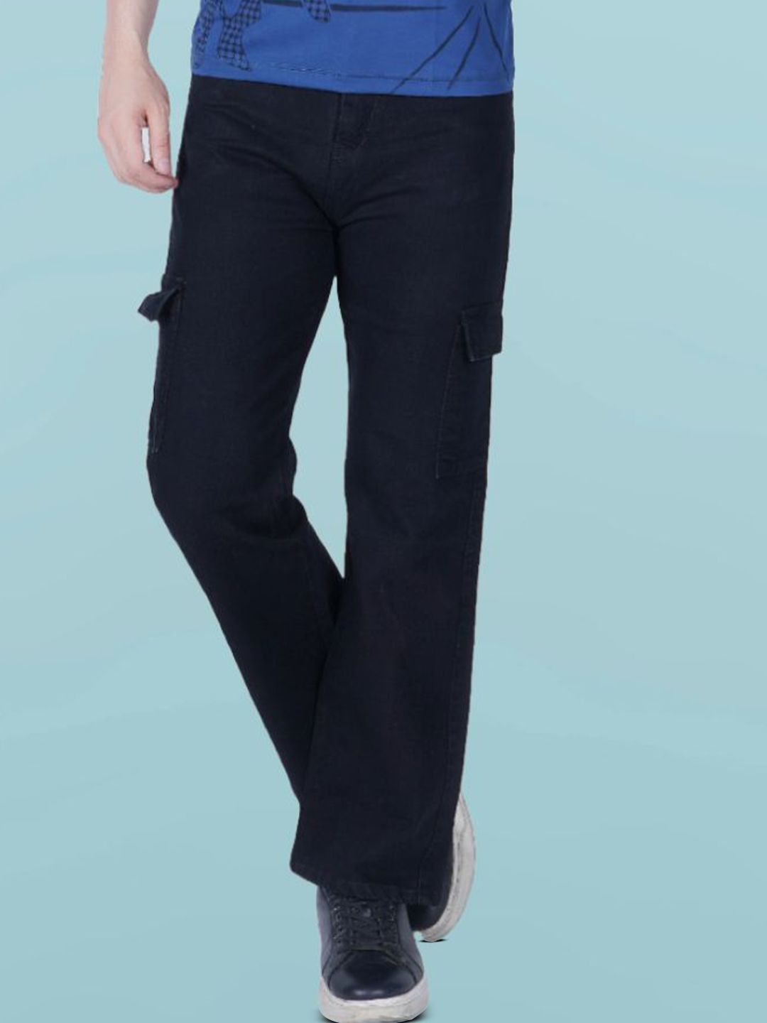 SZN Men Classic Regular Fit Mid-Rise Low Distress Jeans
