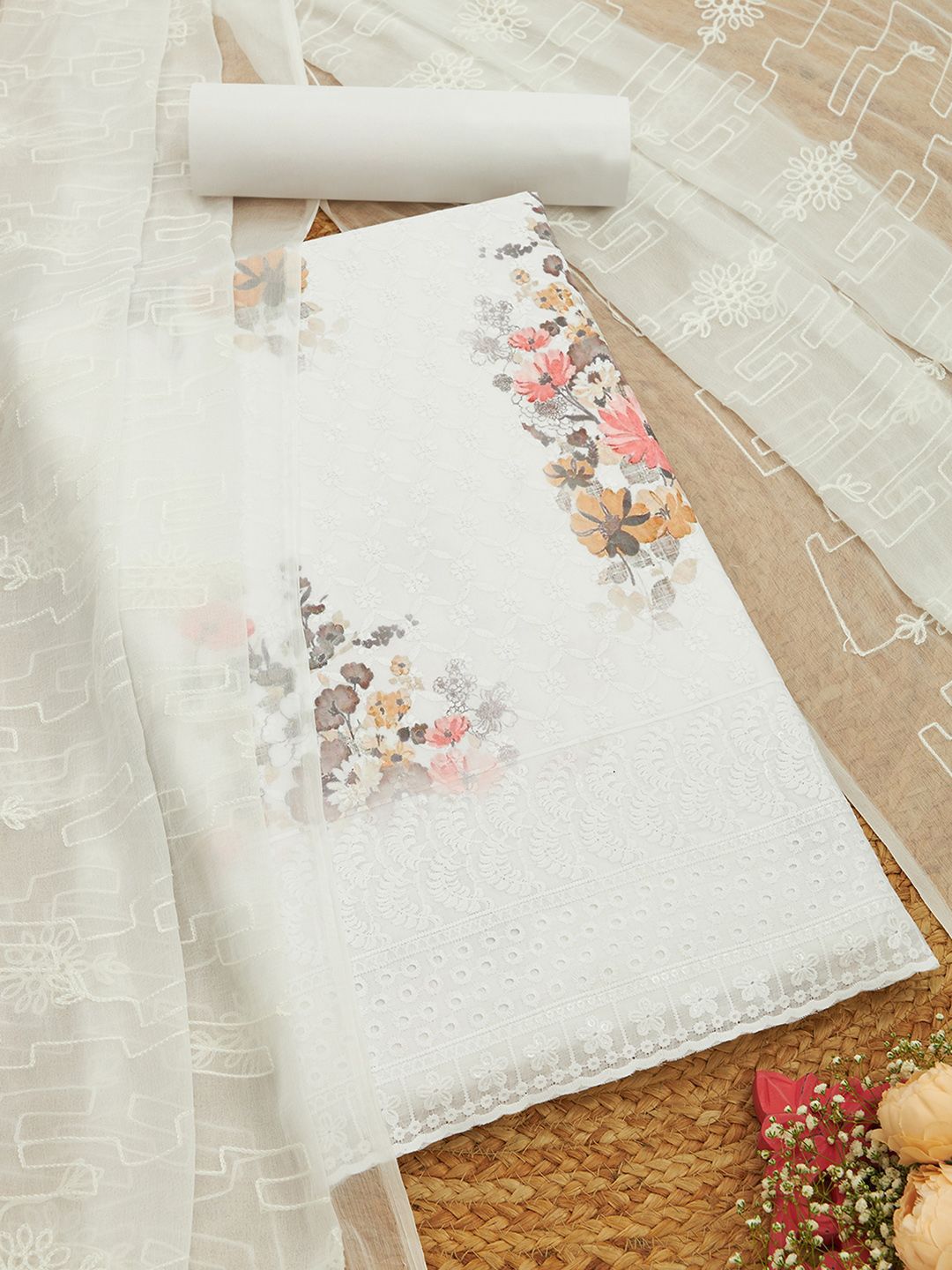 Soch Floral Printed Unstitched Dress Material