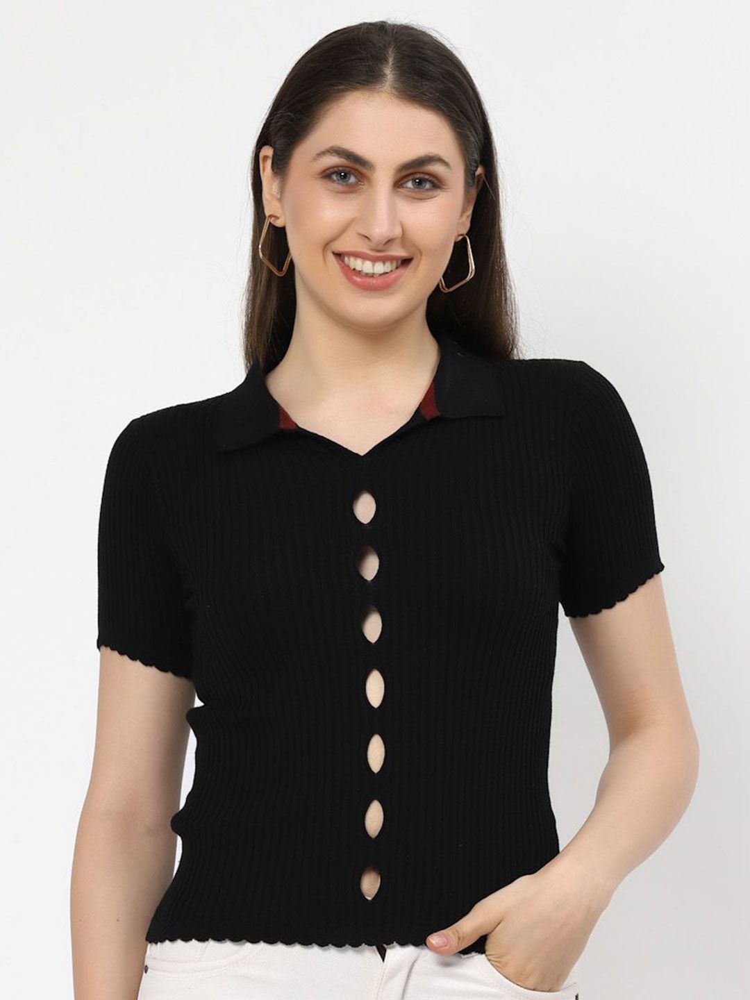 Kalt Cotton Shirt Style Top