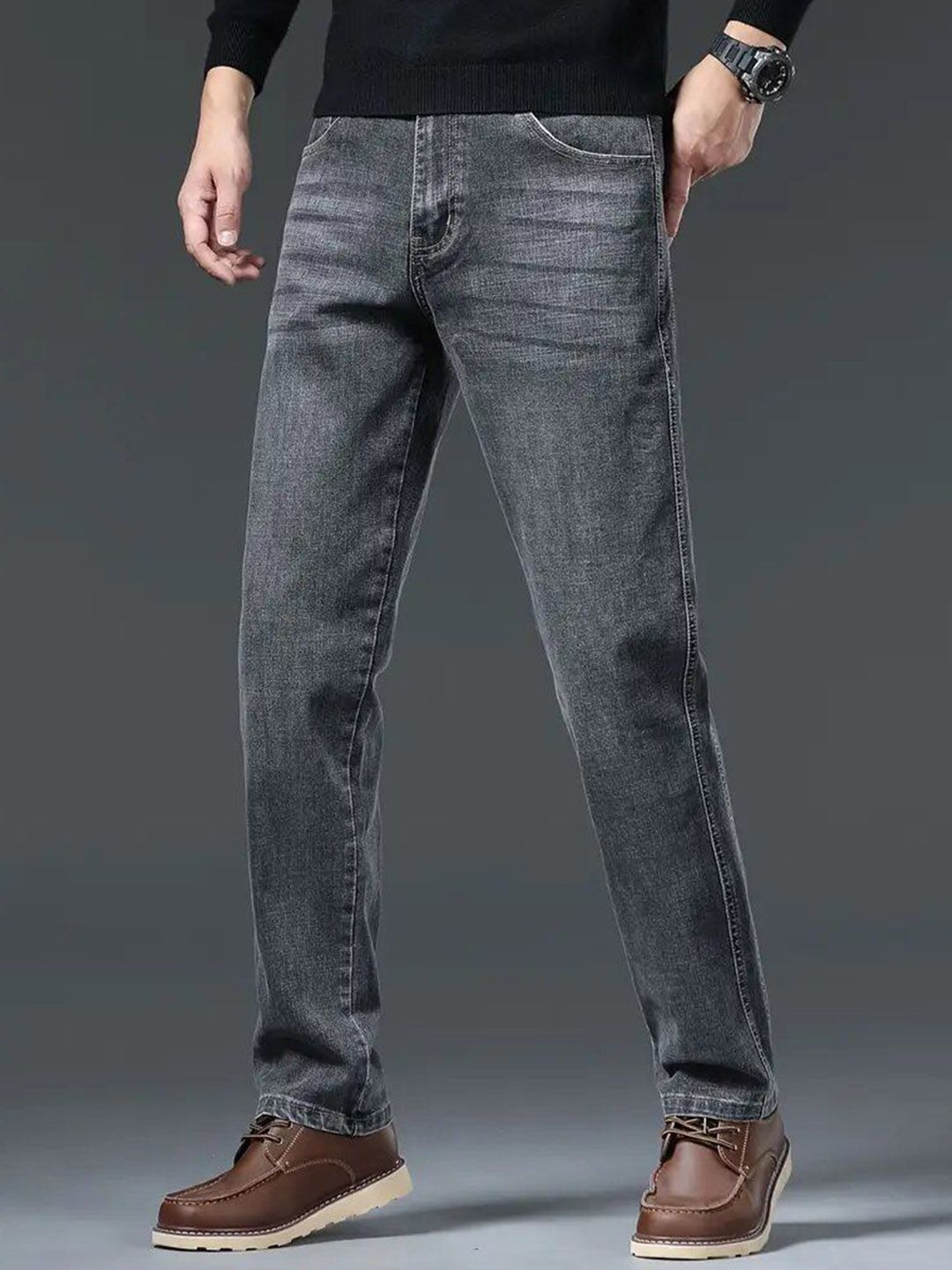 SZN Men Regular Fit High-Rise Jeans