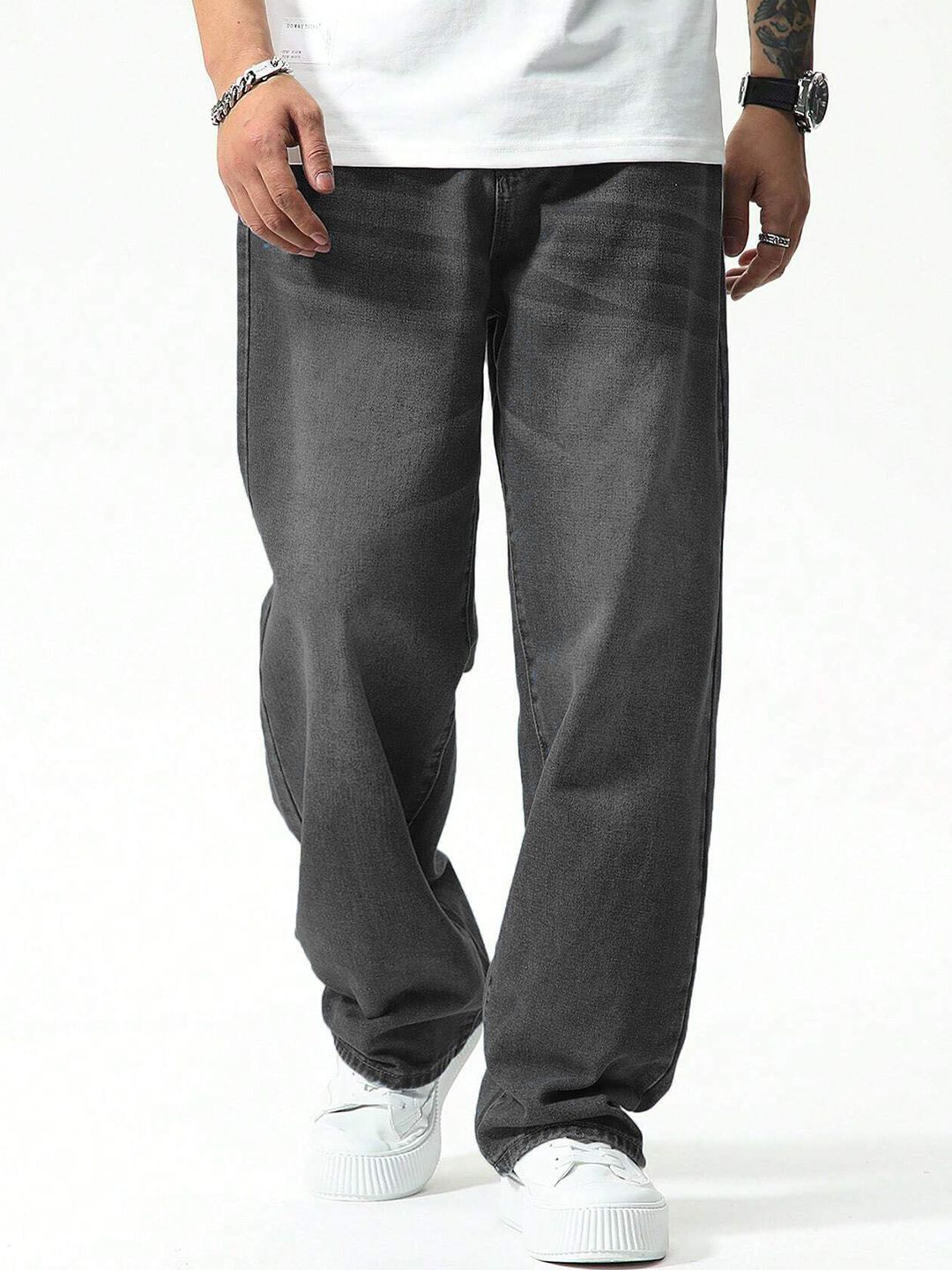 SZN Men Regular Fit High-Rise Light Fade Jeans