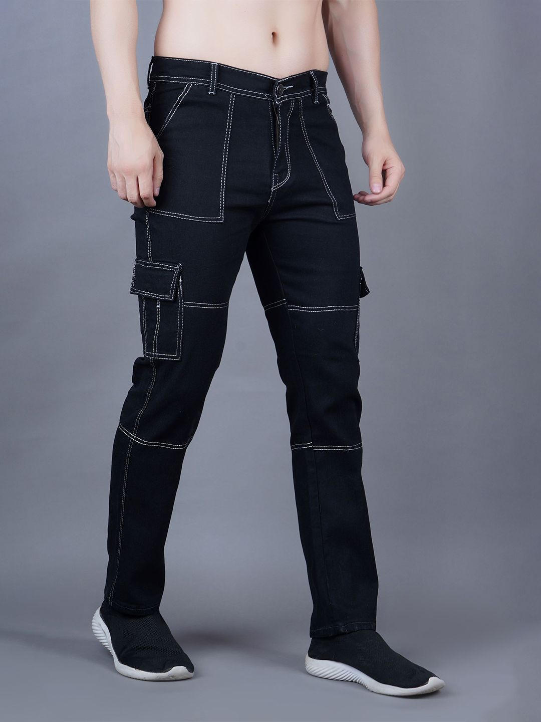 SZN Men Classic Slim Fit Mid-Rise Mildly Distressed Jeans