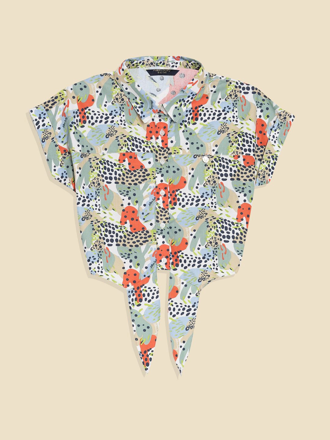 Allen Solly Junior Floral Print Cotton Top
