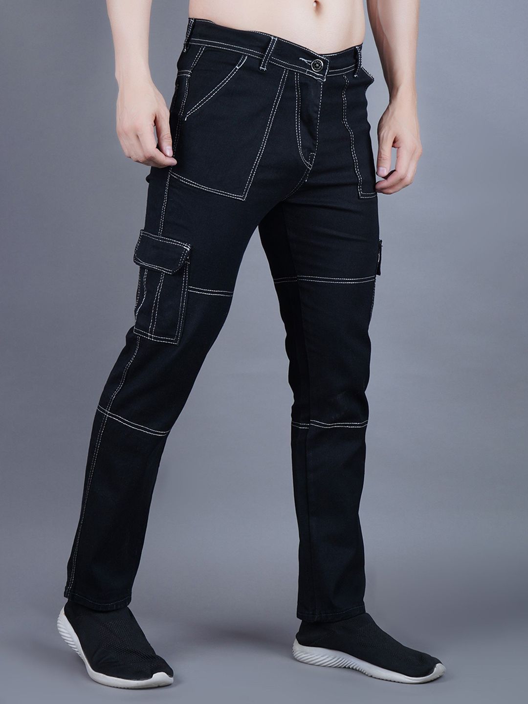 SZN Men Classic Straight Fit Mid-Rise Jeans