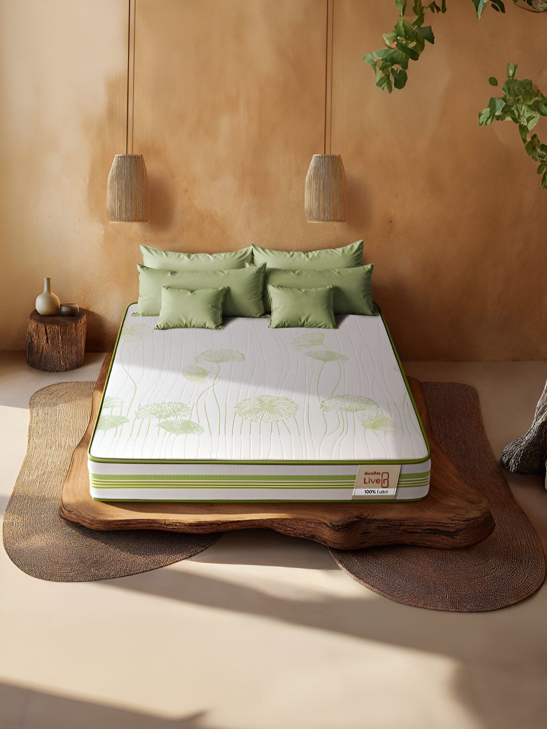 Duroflex Duroflex LiveIn Pure Latex Pincore 6" Single Medium Firm Mattress (75x36x6 Inch)