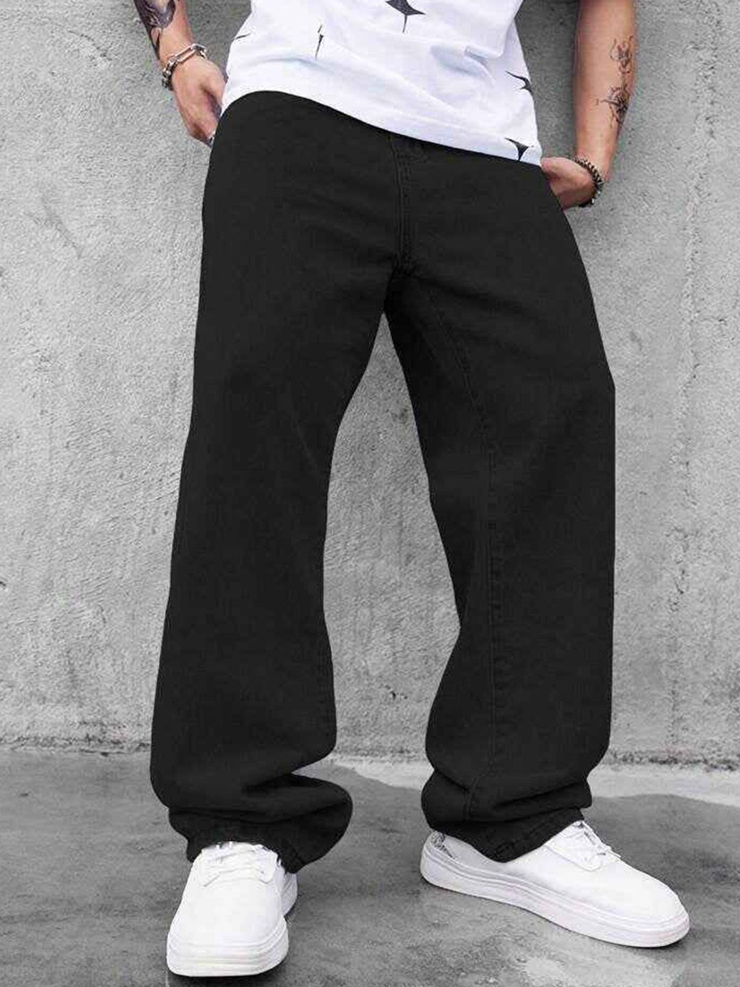 SZN Men Regular Fit High-Rise Cotton Jeans