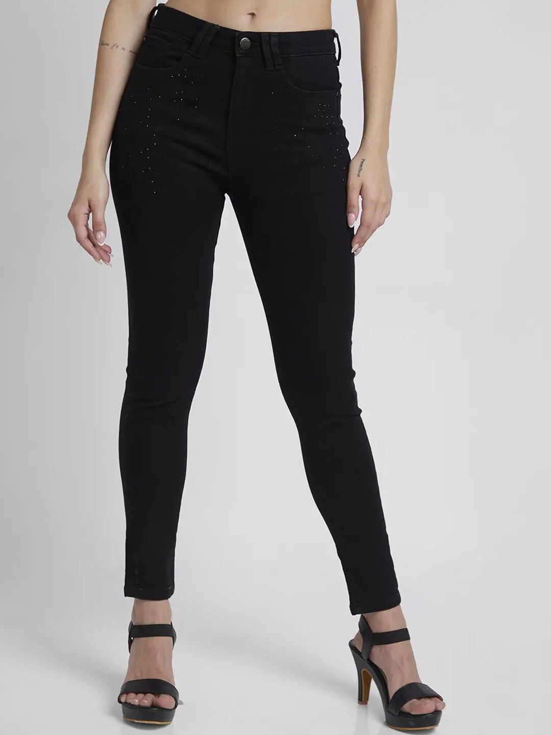 SPYKAR SPYKAR Women Slim Fit High-Rise Clean Look Stretchable Jeans