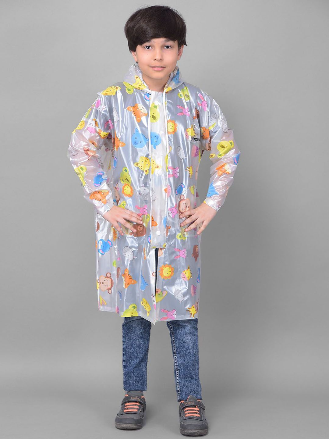 Dollar Boys Printed Long Rain Jacket
