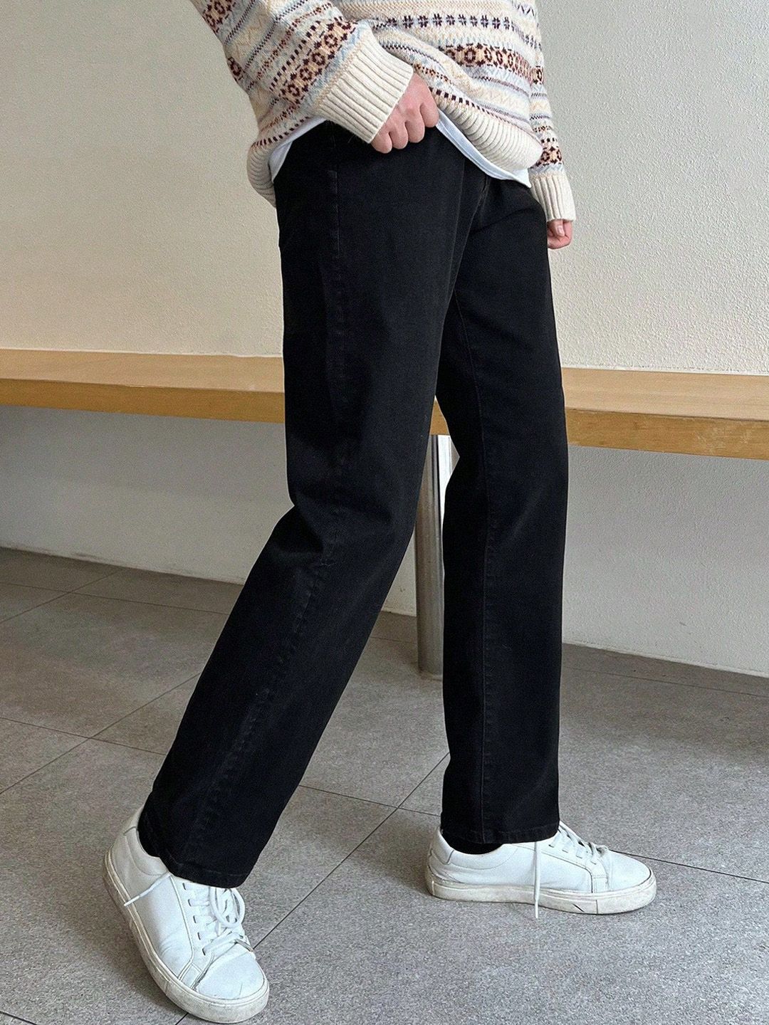 SZN Men High-Rise Slim Fit Clean Look Jeans