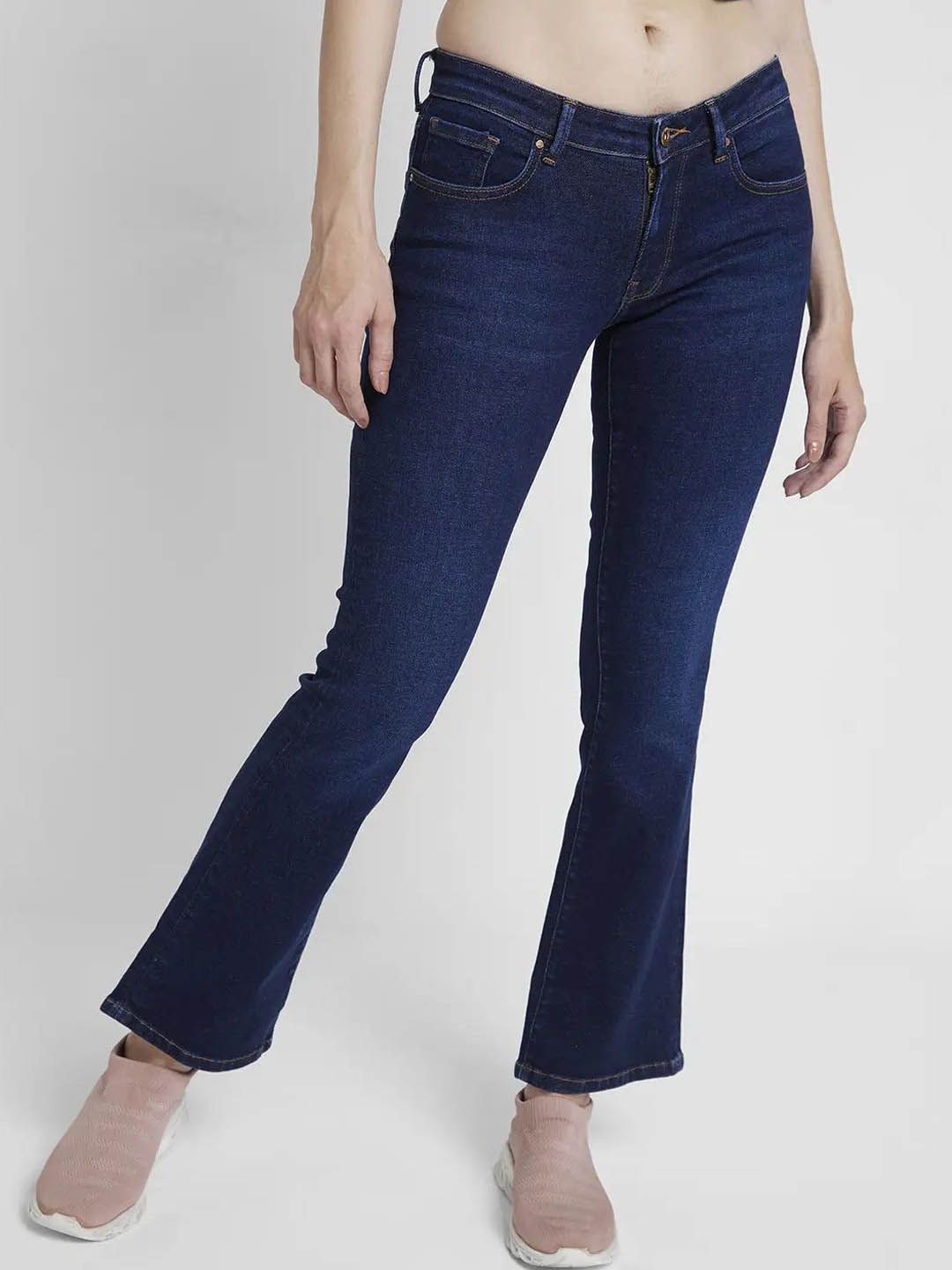 SPYKAR SPYKAR Women Cotton Bootcut Low-Rise Low Distress Stretchable Jeans