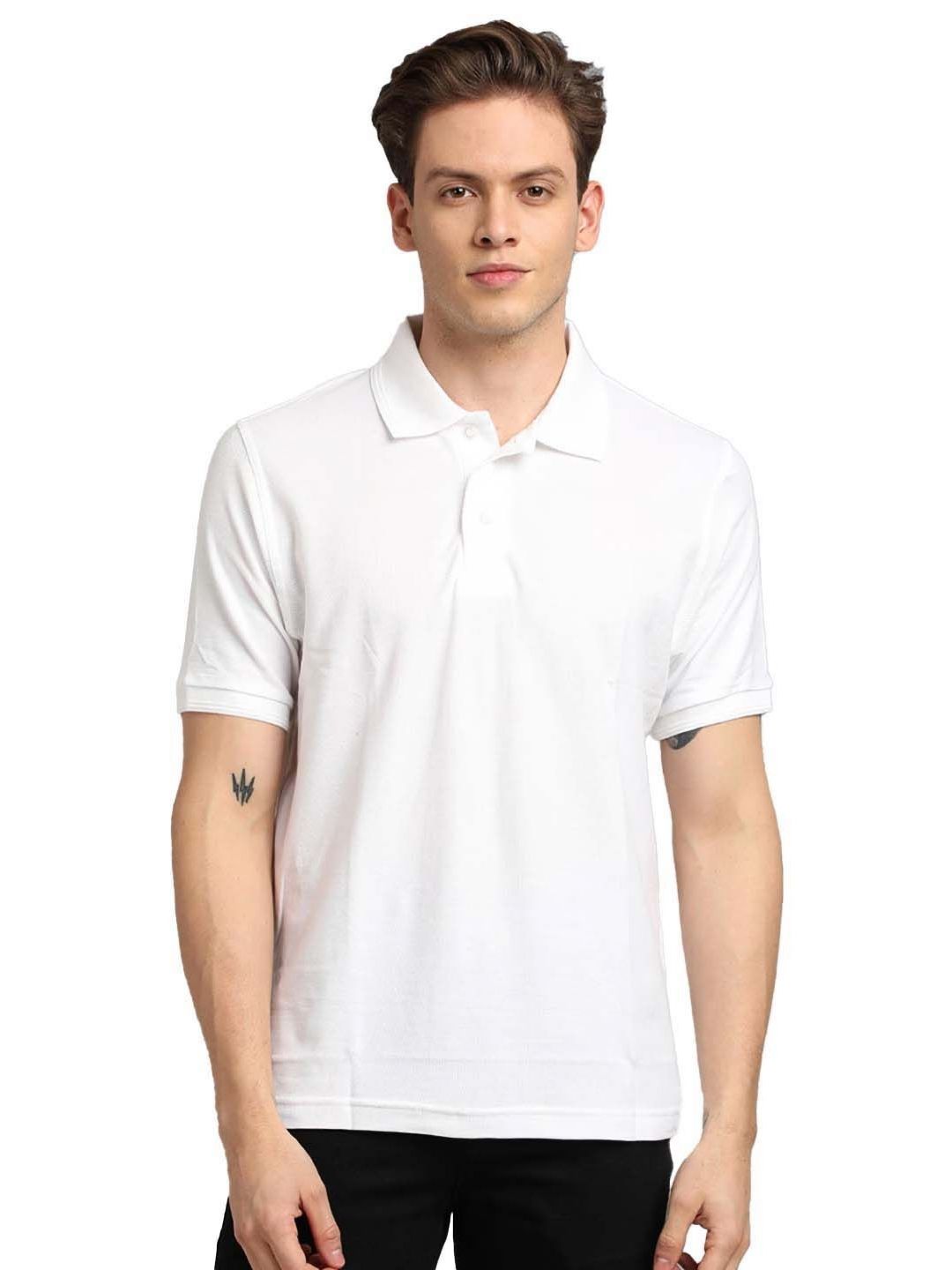 Organic Chics Men Polo Collar Regular Fit T-shirt