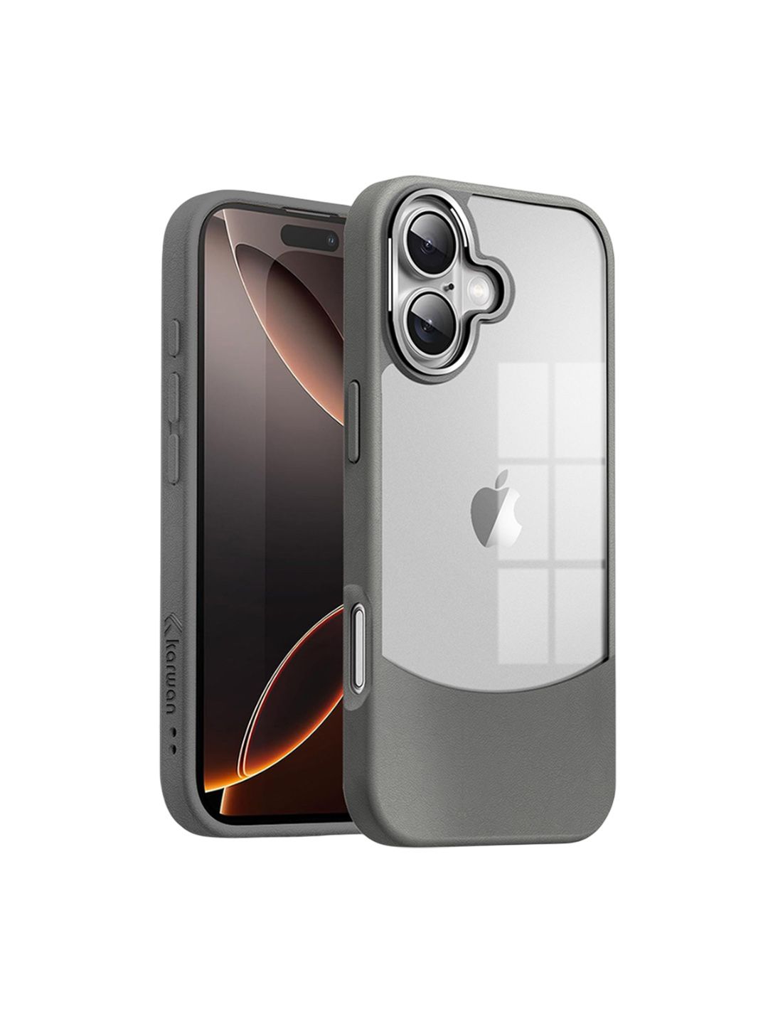 Karwan Solid Printed iPhone 16 Plus Back Case Mobile Accessories