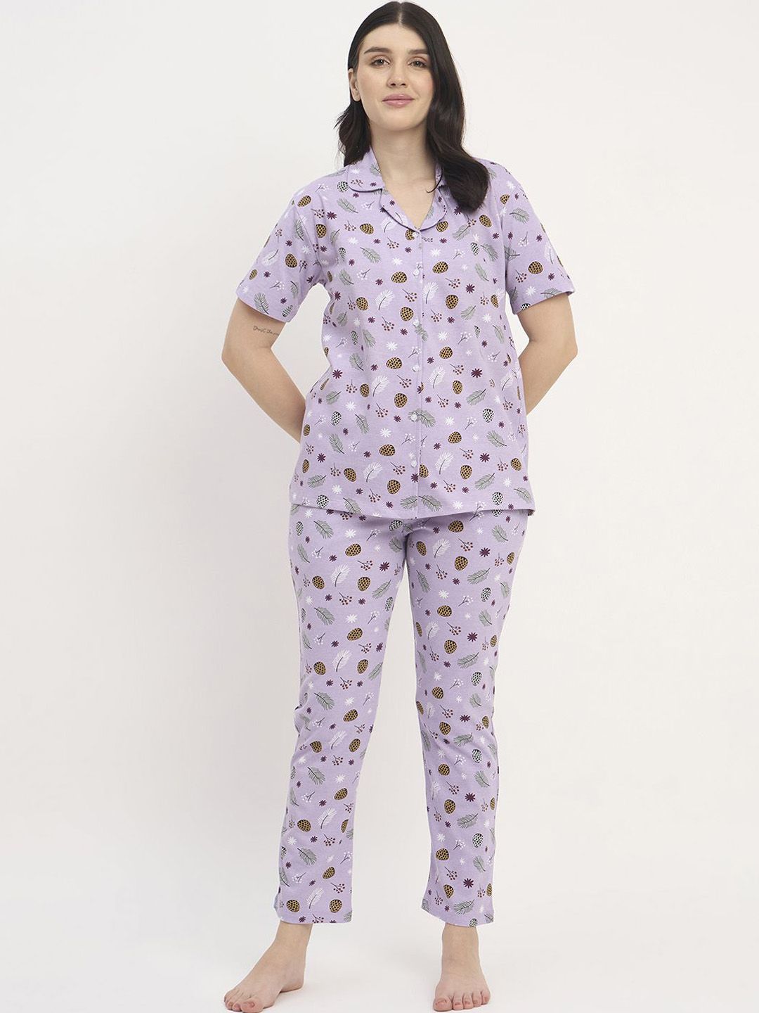 Camey Women Printed Night suit