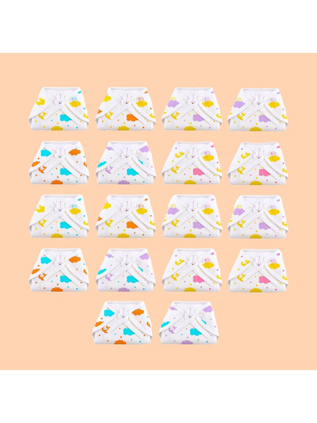 SuperBottoms Unisex NewBorn Baby Essential Cotton Basic LangotNappy 18P deal from myntra SuperBottoms Unisex NewBorn Baby Essential Cotton Basic LangotNappy 18P deal from myntra