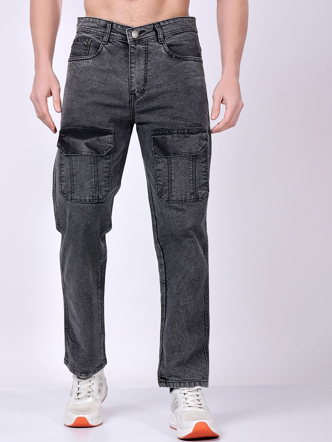 ZAYSH Men Regular Fit Mid-Rise Heavy Fade Cotton Jeans