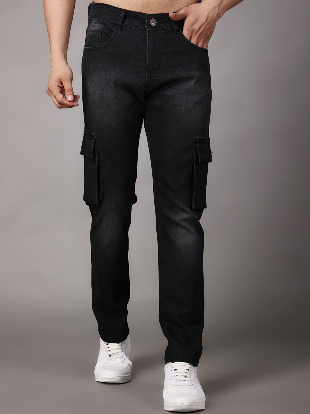 ZAYSH Men Regular Fit Mid-Rise Light Fade Jeans