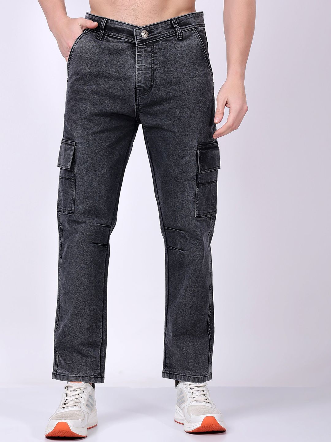 ZAYSH Men Regular Fit Mid-Rise Light Fade Jeans