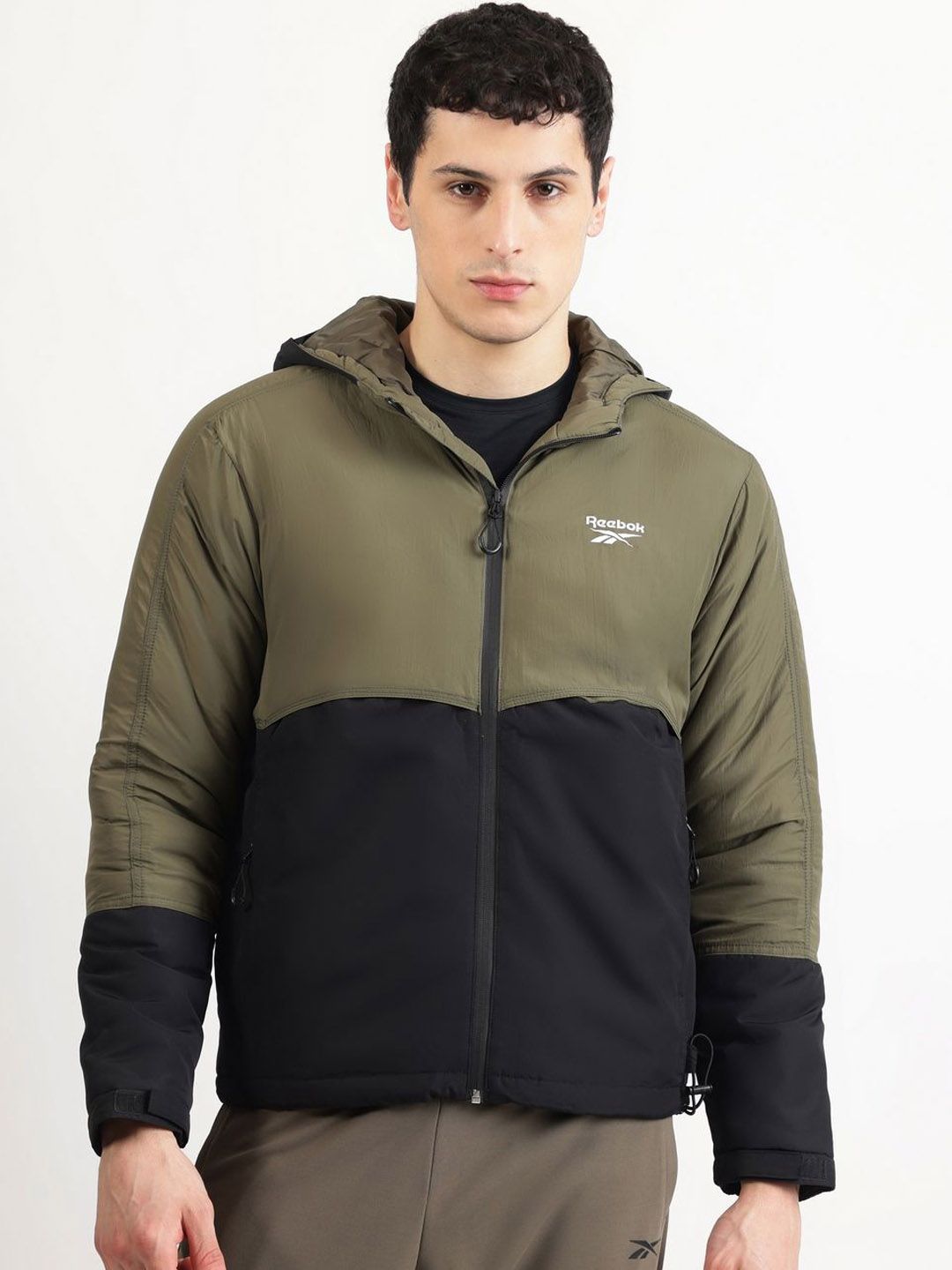 Reebok Hooded Open Front Jacket