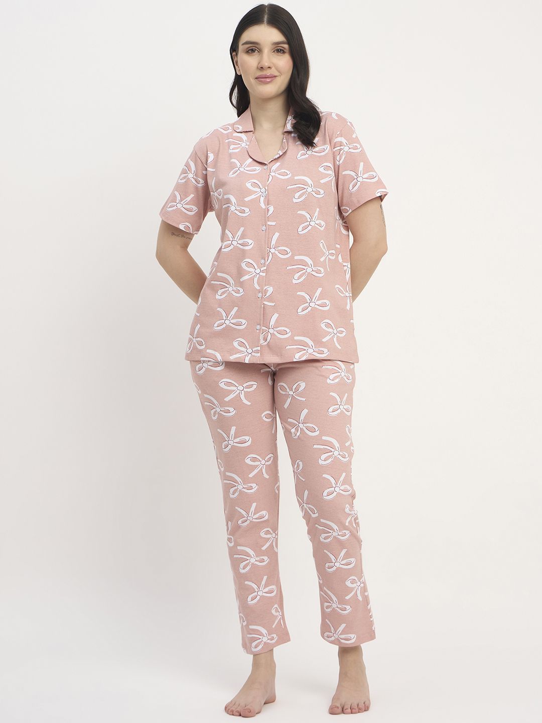 Camey Women Floral Printed Night suit