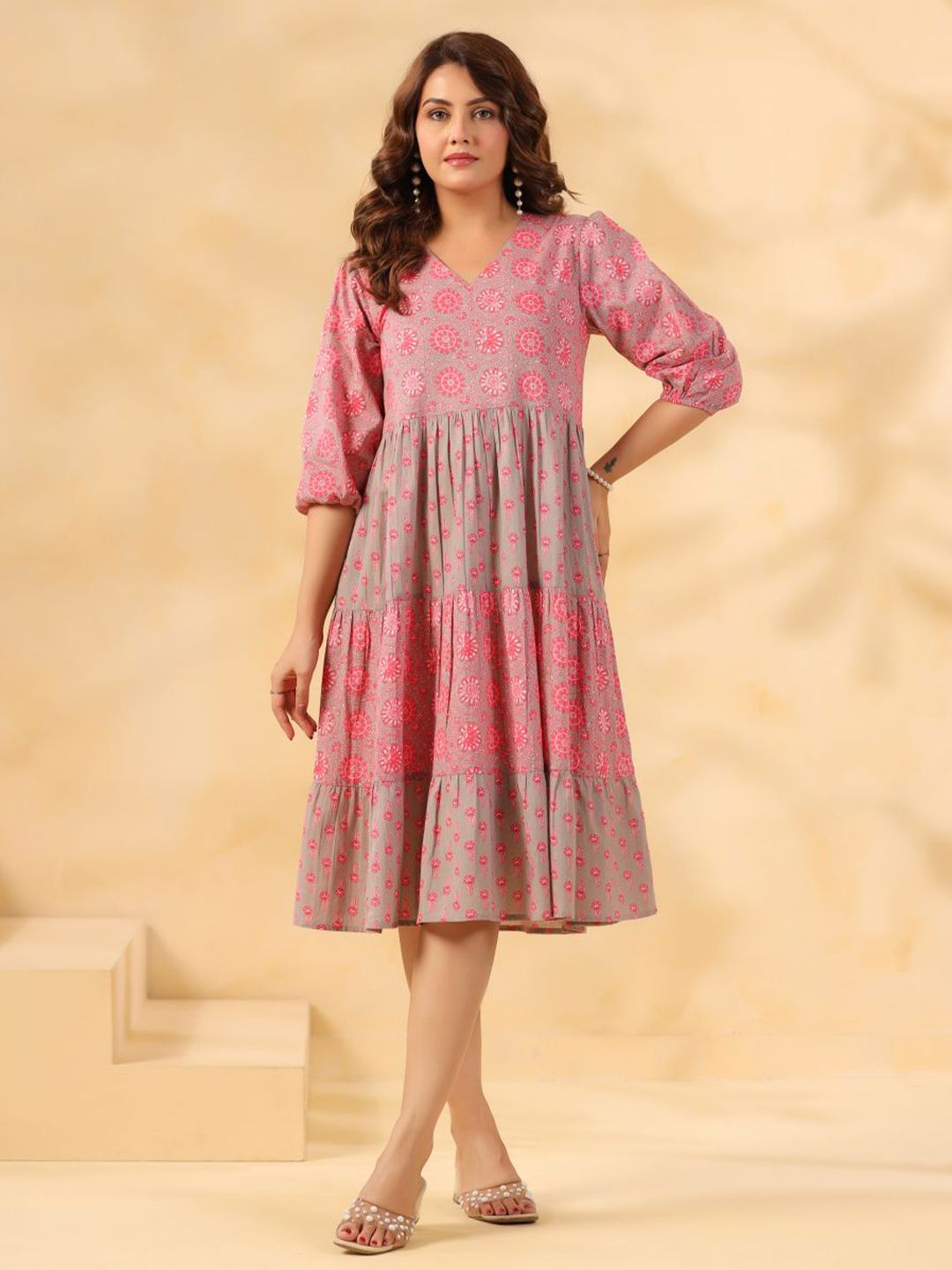 myntra fit and flare dress Price History of AND V Neck Fit & Flare Dress from Myntra 111_16592781